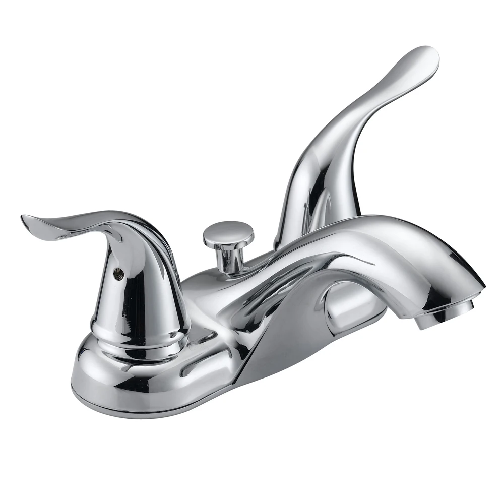 4 Double Handle Orante Basin Faucet,Curved,Upc 619 Nsf Kitchen Faucet
