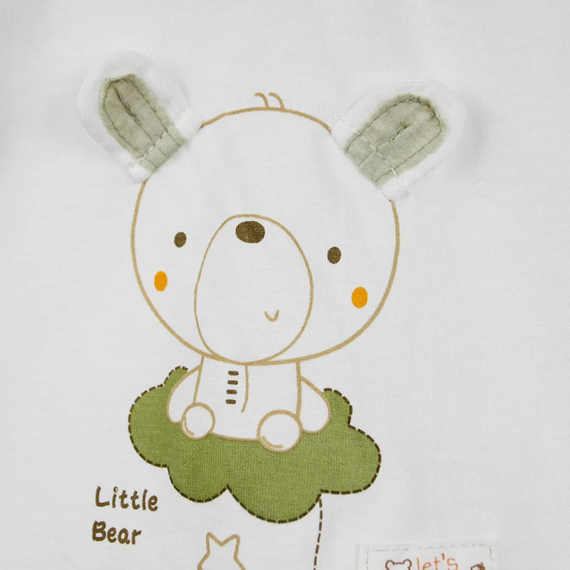 
printed animal summer organic cotton baby vest cotton clothes 
