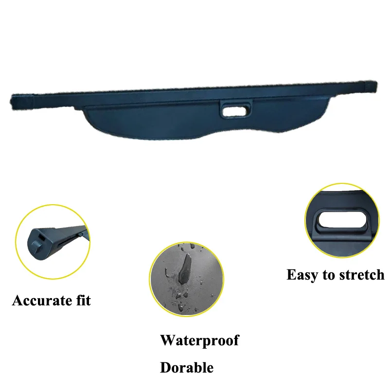 For Mitsubishi Pajero Sport 15-18 Car Rear Parcel Shelf Trunk Cargo ...