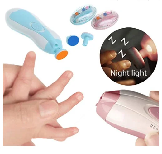Hot selling care baby nail shaper safe softly multifunction electric baby manicure set