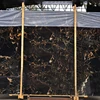 broken block black and gold marble tile