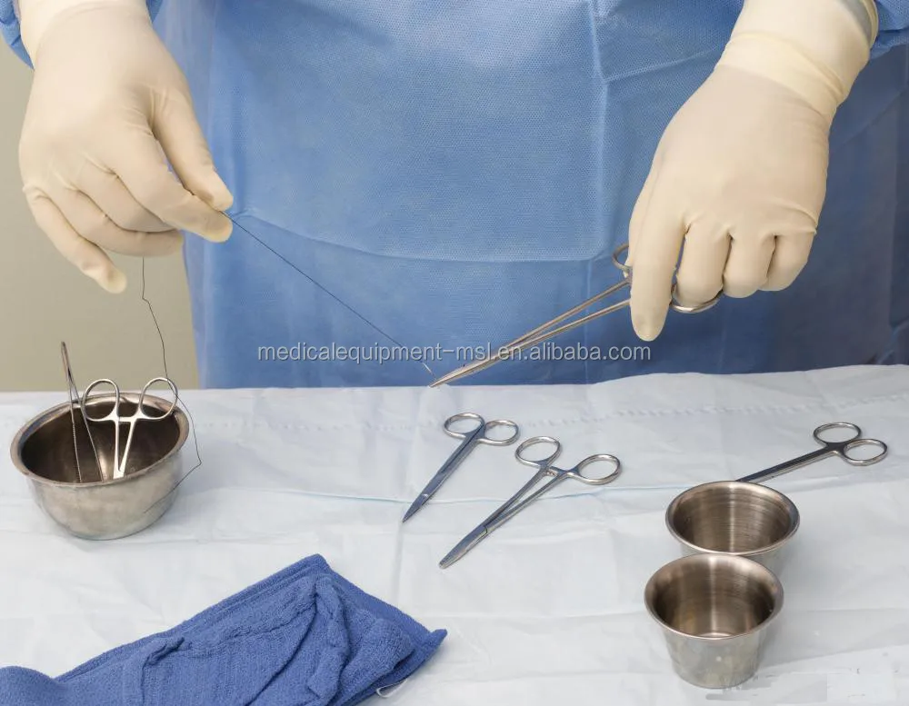 Medical Sterile Surgical Suture Thread With Needle For Sale Msls018