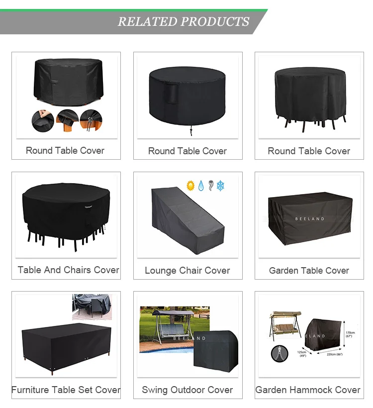 Top Quality Outdoor Garden Furniture Patio Table And Chairs Cover - Buy