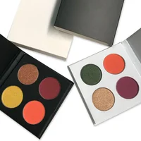 

Customize 4 color natural pigment eyeshadow palette to eyes makeup with your logo