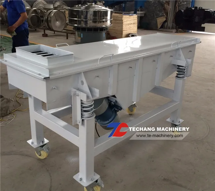 Electric Vibrating Sieve Stainless Steel Linear Powder Sieving Machine