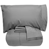 Sweet Home Collection 5 Piece Bed in a Bag Solid Color Comforter and Sheet Set