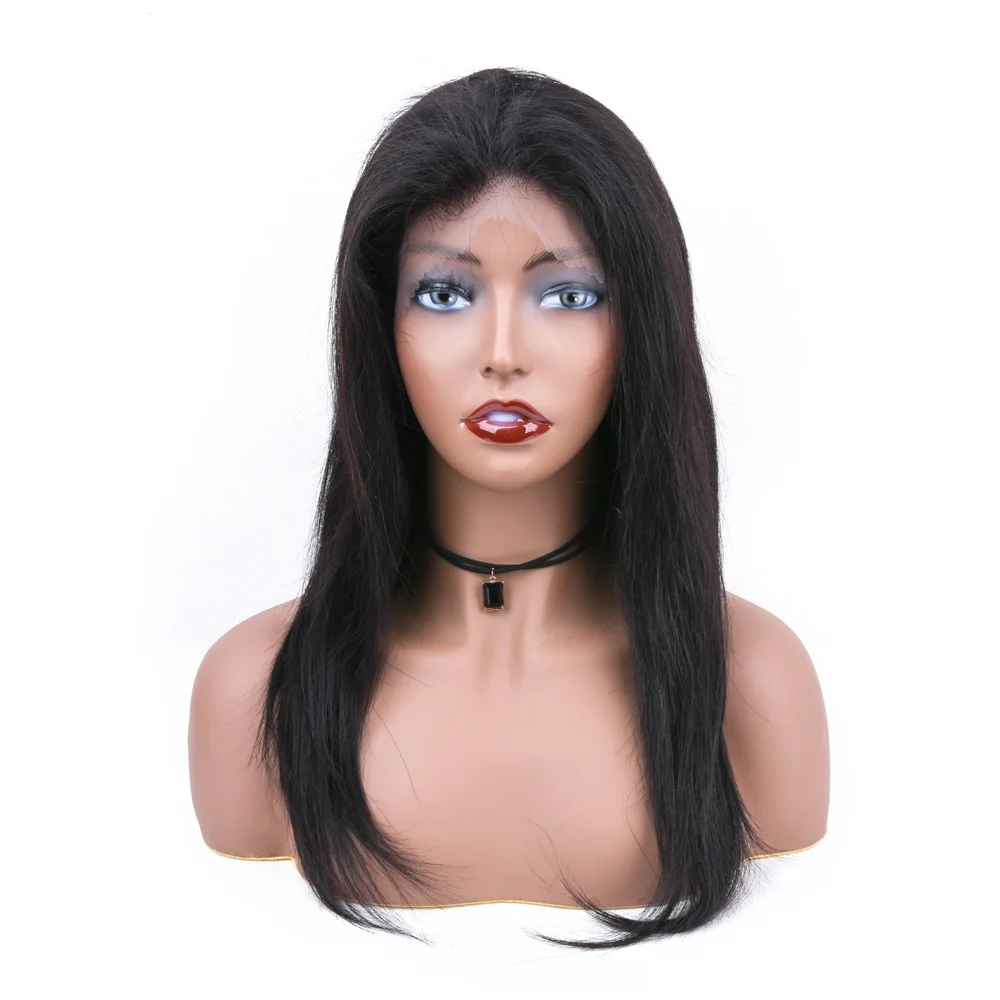 

Allrun factory wholesale popular lace frontal straight human hair wig 13*4