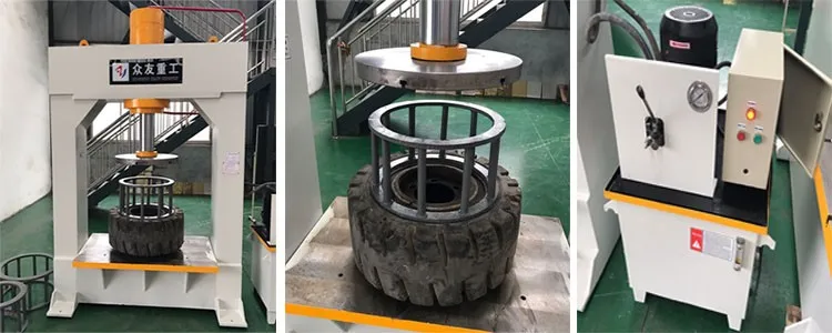 Solid Tire Changing Forklift Tire Press Machine 100ton Buy Tire Changing Press Machine Solid Tire Press Machine Forklift Tire Press Product On Alibaba Com