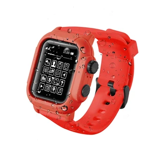 Slim Waterproof Silicone Case Band Apple Watch Series 4