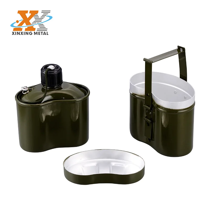 1l Military Water Canteen Aluminum Water Canteen Camping Canteen With