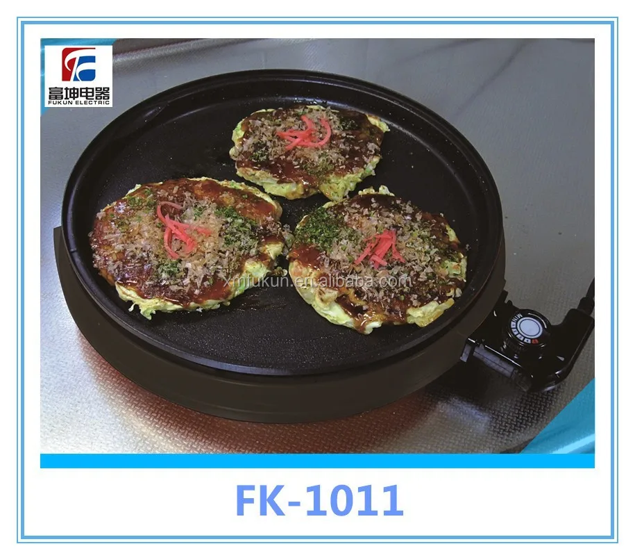 
Electric household appliance round fry pan adjustable temperature non-stick Japanese grill pan 