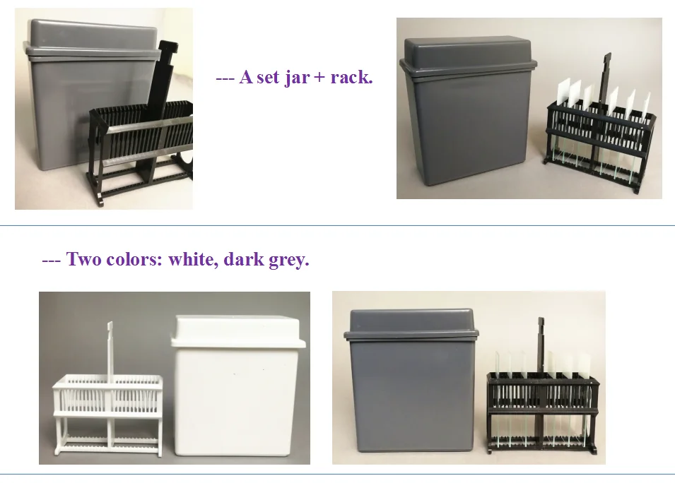 Histology Tissue Slide Glass Staining Jar Staining Rack - Buy Slide ...