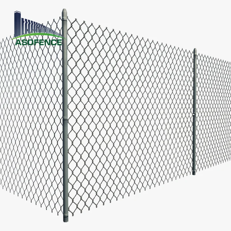 

Factory direct sale 8 foot boundary wall pvc coated used wire mesh chain link fence for sale, Deep green, black, or as customer's request