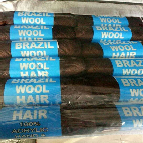 Brazilian Wool Hair For Braiding Synthetic Fiber Soft ...