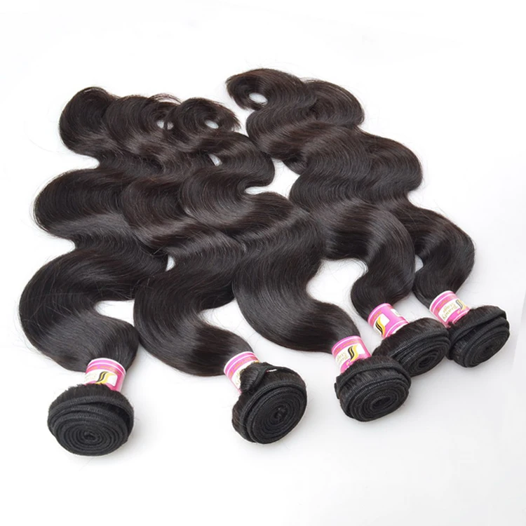

first-rate quality no tangling long life service luxury virgin hair full and thick wholesale vendors, Natural #1b color
