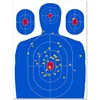 Blue Silhouette Reactive Splatter Target Target Sticker for Practice