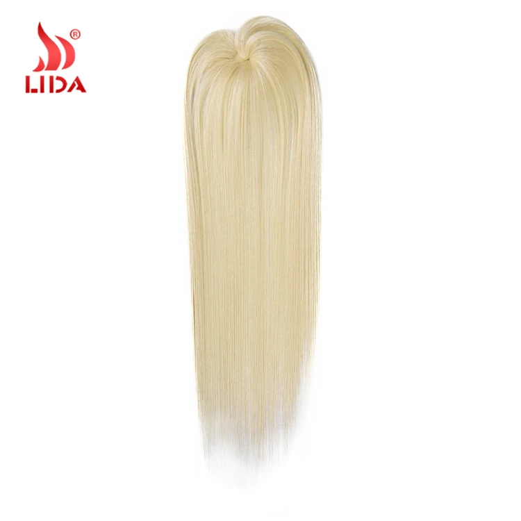 
Lida Synthetic Hair 3 Extension with free closure Yaki Silk Straight 100% kanekalon fiber 613# color Hair Bundle weft weave 