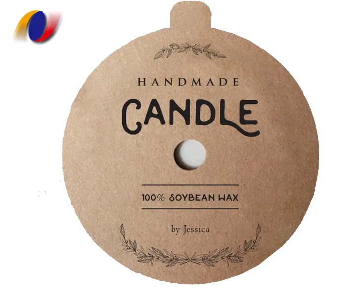 
Recycled kraft paper candle cover ,kraft dust cover lid 