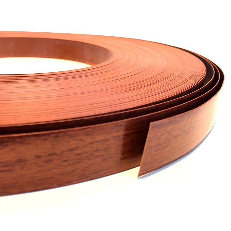 
Laminated PVC plastic self wood grain edge strips for furniture cover 