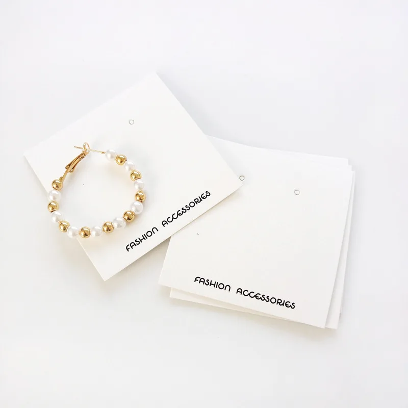custom logo printed necklace card earring jewelry packaging card hang tags for jewellery