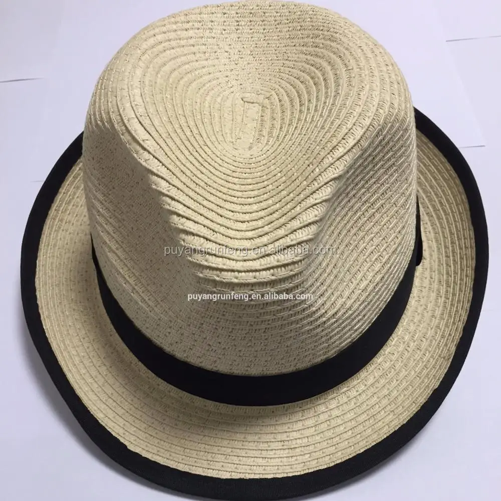 mens white straw fedora hats