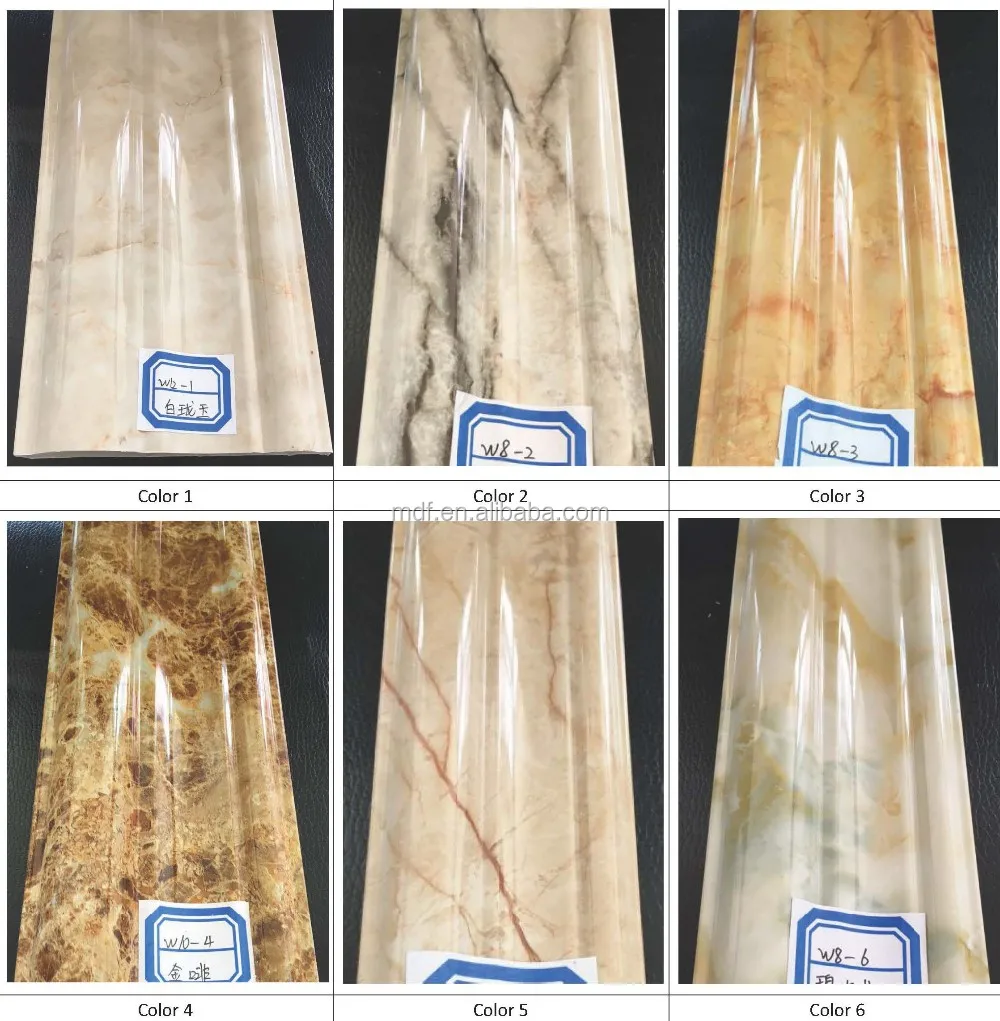 Elegant marble decorative faux granite pvc window frame door frames moldings