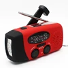 Rechargeable Emergency solar crank Mini AM FM WB Radio with USB cable