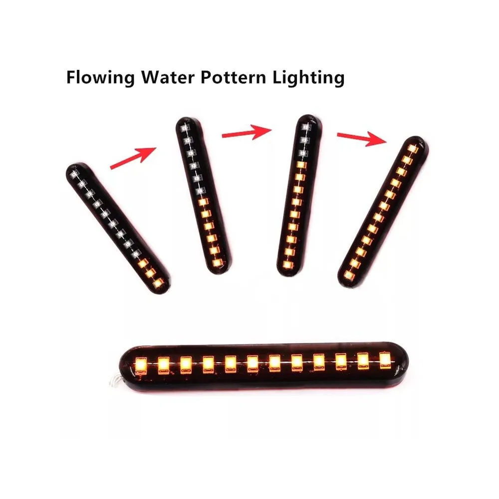 EVGATSAUTO Motorcycle License Plate Light, 12 V Universal Rear Light
