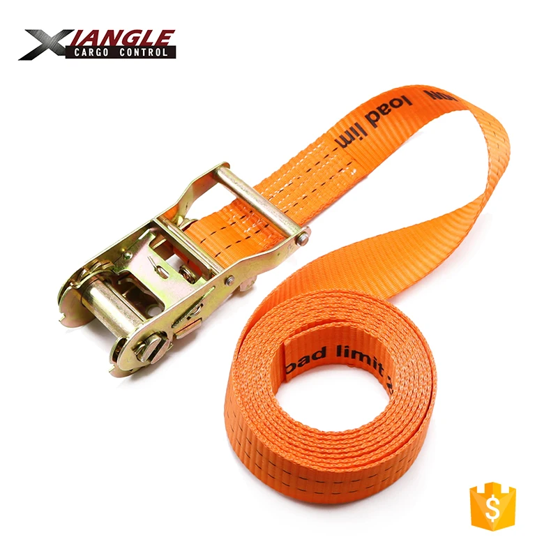 1.5 38mm Polyester Ratchet Straps Cargo Lashing Tie Downs Without Hooks ...