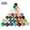 Fashion handmade round shape jade gemstone semi precious cabochon loose gemstone for jewelry