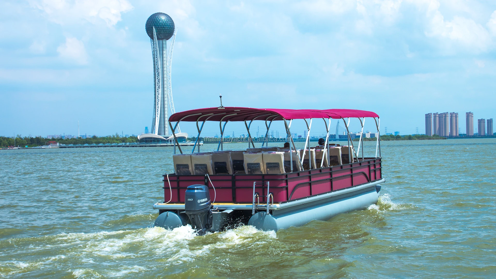 
33ft 10.3 meter Aluminum passenger water bus boat for tourism 