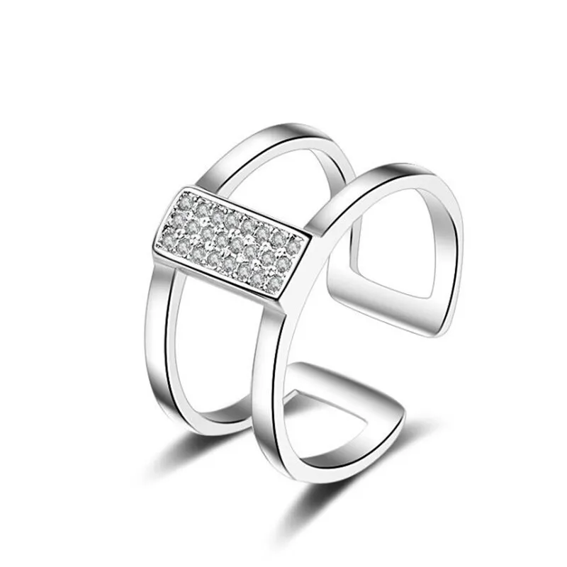

Korean new adjustable Simple H-shaped ring, N/a