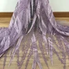 Purple lace fabrics switzerland lace fabrics beaded 3d flower white nigerian lace fabrics
