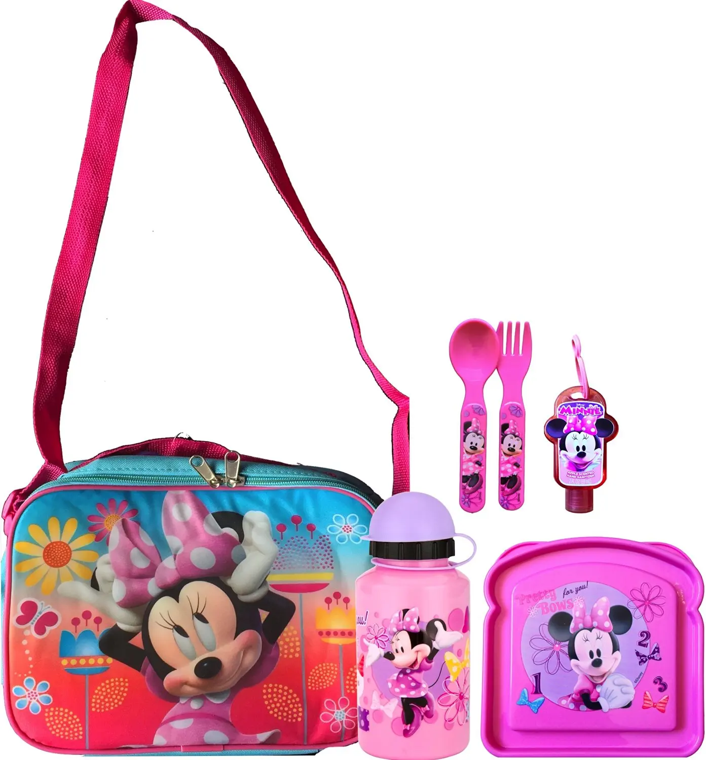 minnie mouse lunch bag and bottle