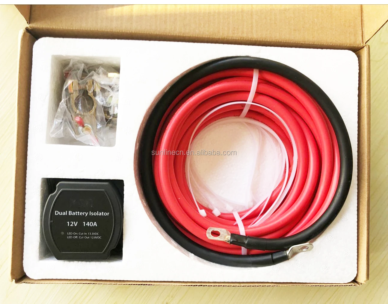 Dc12v 140a Car Auto Dual Battery Isolator Kit Vsr Kit Battery Isolator