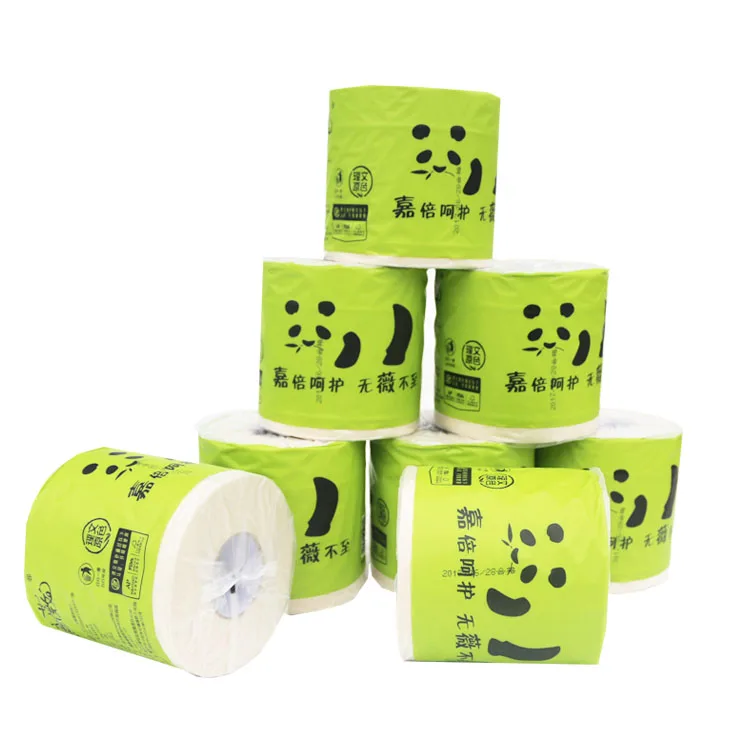 Bamboo Sugar Cane Private Label Bathroom Roll Toilet Tissue Paper