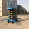 6-20m 300kg 500kg 1000kg manual hydraulic mobile electric trailer mounted vertical ladder scissor lift platforms with low cost