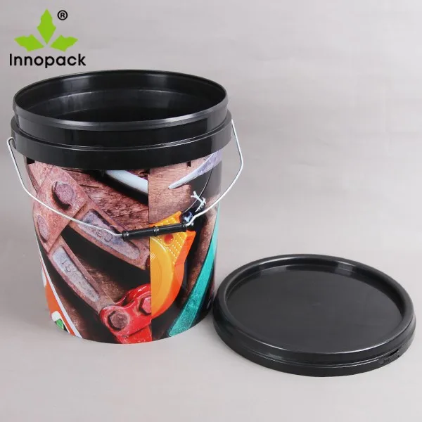 Download Innopack Empty Round Customized Paint Bucket 10l 15l 20 Liter Plastic Buckets - Buy Plastic ...