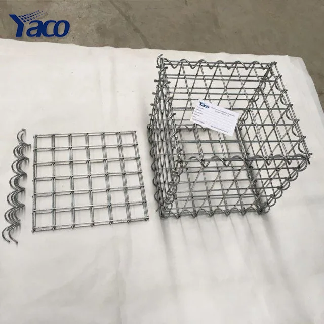 4.0mm wire Galfan Welded Gabion for Flood bank rock fall netting cage mesh