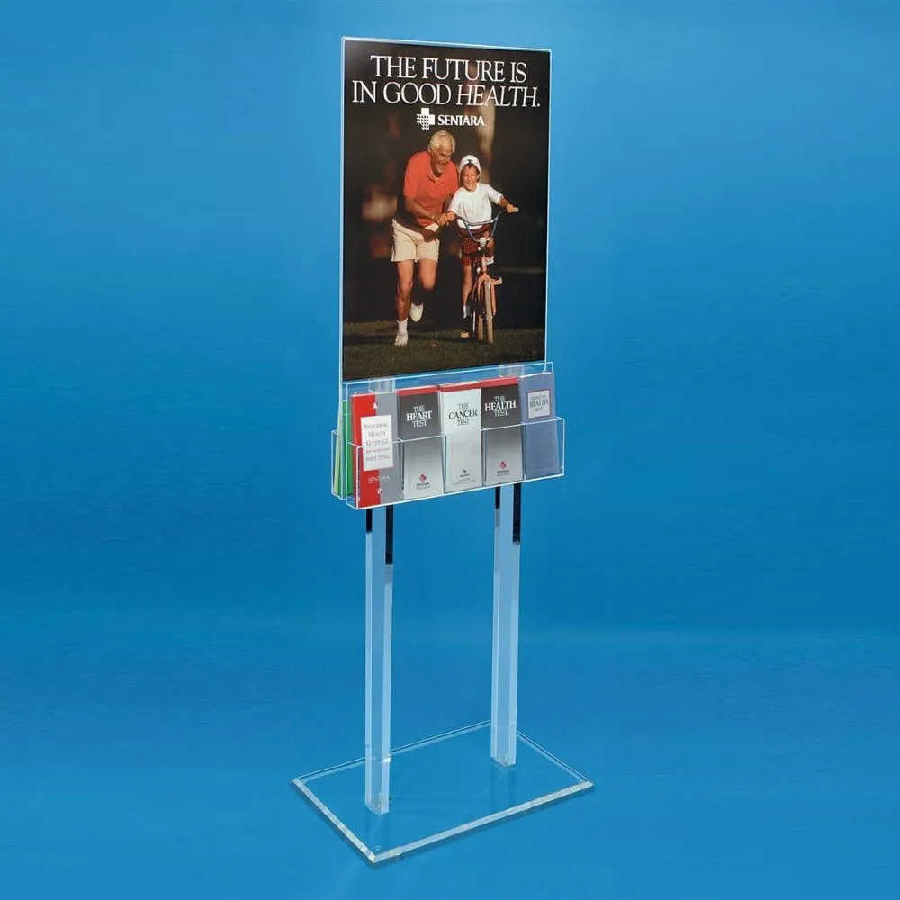 Hot Sale Custom Acrylic Poster Standing Display,Poster Holder Floor