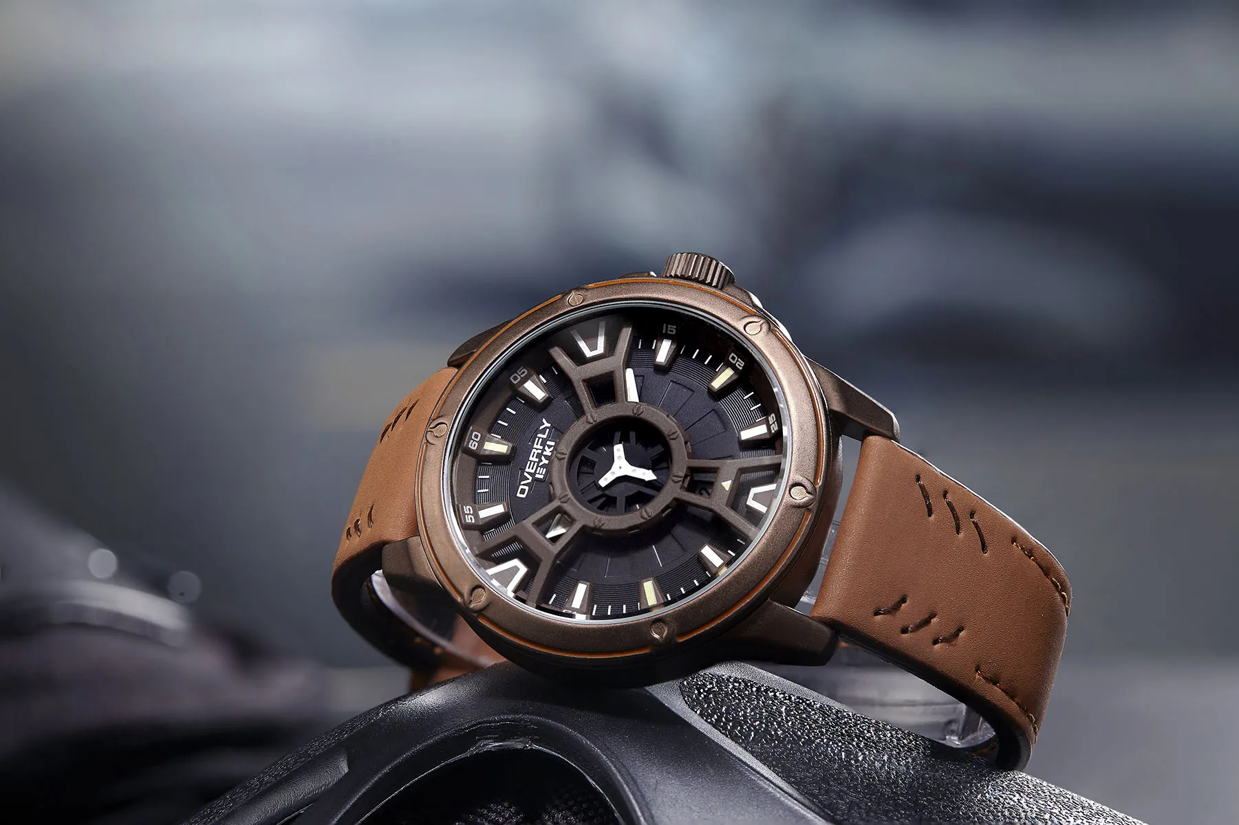 hot sale nice design sport type japan movt genuine leather oem