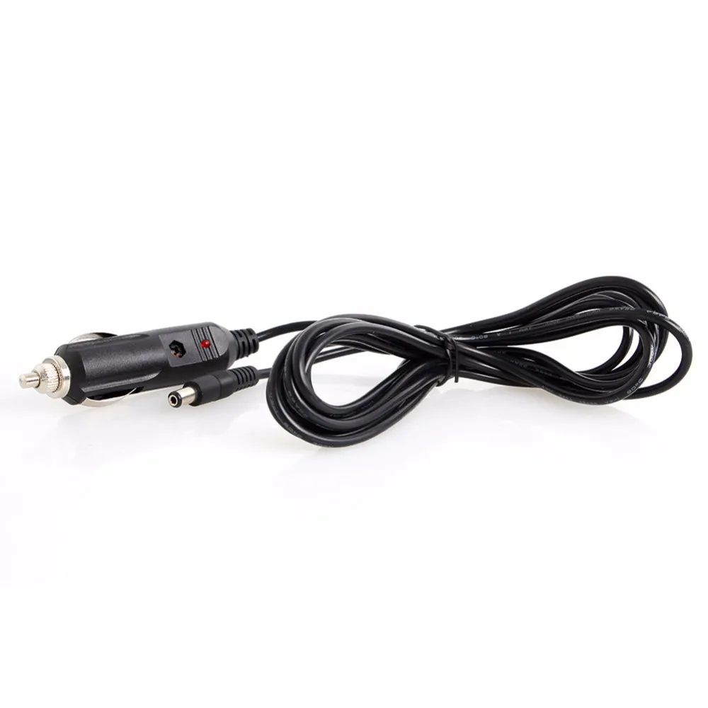 

1Pc 12V DC 5.5mm x 2.1mm Car Cigarette Lighter Power Plug Cord Adapter Cable 3m Black