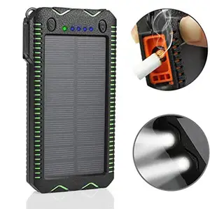 20000mAh Solar Power Bank USB LED Light