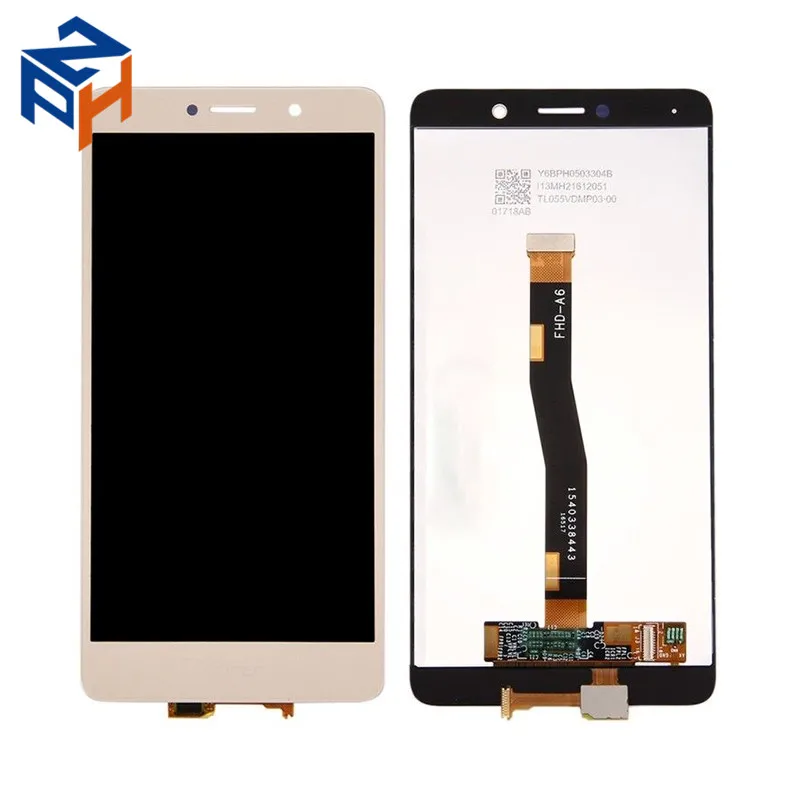 

Factory Price Mobile Phone Parts LCD Touch Assembly For Huawei Honor 6X LCD Screen Display With Digitizer Black White Gold, White/black/gold