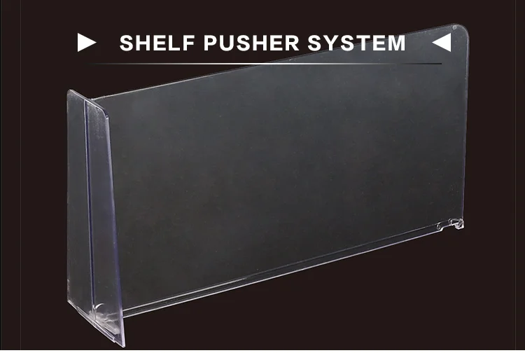 Plastic T Shaped Shelf For Freezers Drink Supermarket Divider In Pusher