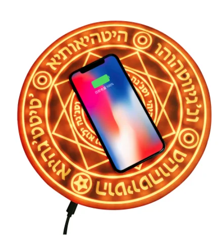Universal Magic Circle Wireless Charger 10W Wireless Fast Quick Charging Pad for iPhone X XS 8 Samsung Xiaomi Redmi Huawei Honor