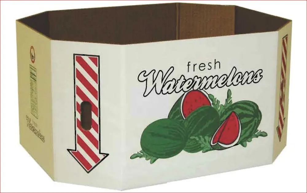 Custom Printed 5 Ply Double Wall Watermelon Bin Box Packaging Box Buy