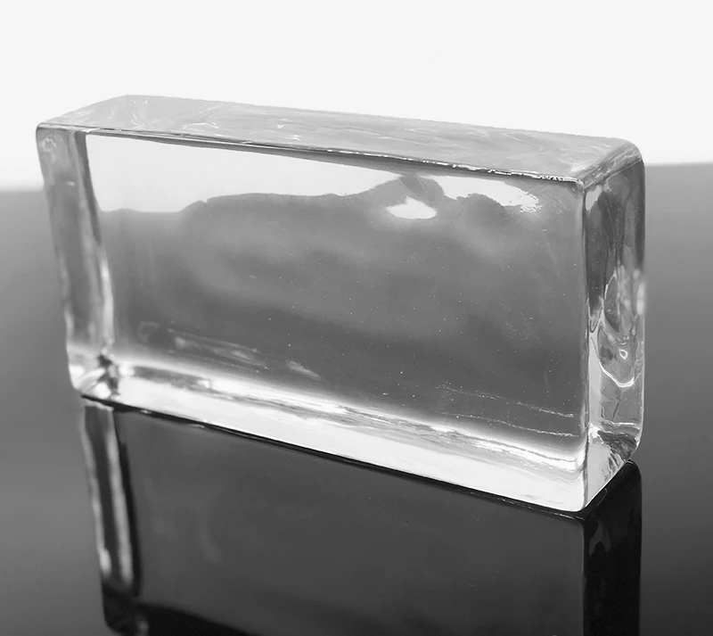 
50*100*200mm Solid glass brick Hot-melt glass brick crystal glass block for hotel decoration 