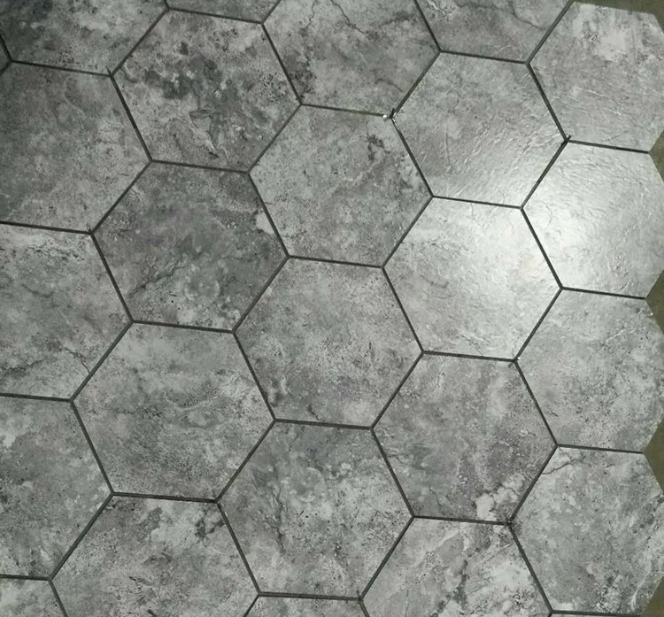 3毫米六角灰色 pvc 乙烯基地板 - buy 3毫米六角地板,3毫米六角乙烯