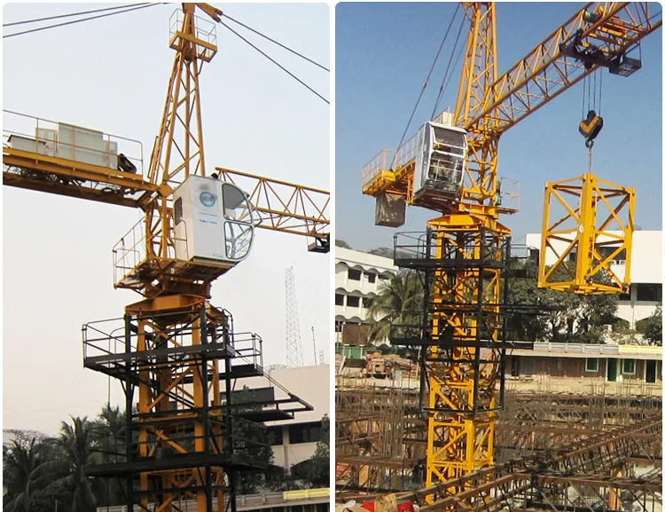 tower crane fixing angle